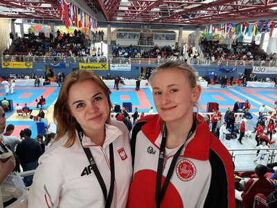 Natalia i jej klubowa koleżanka Wiktoria