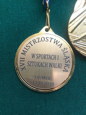 Pamiątkowy medal z zawodów