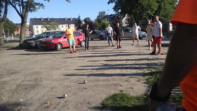 Sławomir Frąk stara się zdobyć punkt