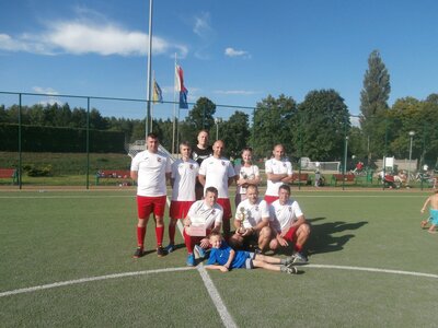 odbiur pucharu za zdobycie trzeciego miejsca