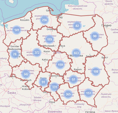 Mapa żłobków i klubów dziecięcych