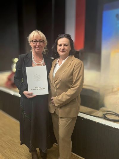 Nagroda Opolskiego Kuratora Oświaty dla Pani Ilony Możdżeń