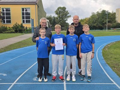 Sukces sztafety 4×100 m Szkoły Podstawowej w Dylakach