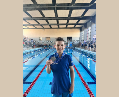 Leon Młotek- utalentowany pływak z 3B