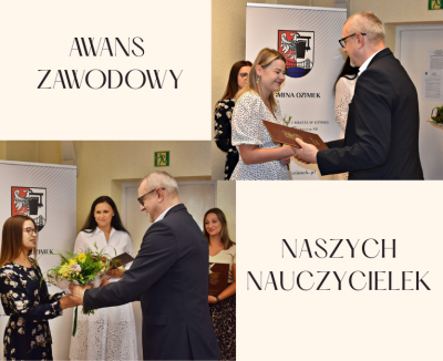 Nasze nauczycielki z awansem zawodowym na stopień nauczyciela mianowanego